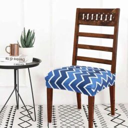 b7 creations Multicolor Printed Polyester Blend 16x20 Inches Chair Covers (Set of 4)-picture-10