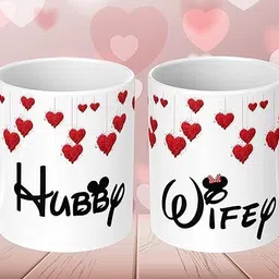 avistra Happy Anniversary Bhaiya ,Bhabhi Couple Ceramic Coffee Mug image 1