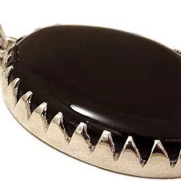 sahiba gems 62 Carat Sulemani Kala Hakik (Akik) Stone Round Shape Gemstone Agate Stone Pendant image 2