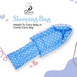 minikidz Big Star zipper 3 in 1Baby's Cotton Bed CumCarryBed 0-3 Month sleeping bag Sleeping Bag image 3