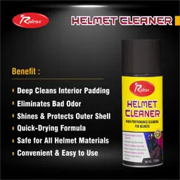 rideox Includes Helmet Cleaner (150ml) + All Shiner Protectant (150ml)PACK OF 2 Foam Vehicle Glass Cleaner image 2