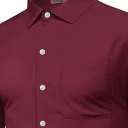 vida loca Men Slim Fit Solid Spread Collar Casual Shirt image 3