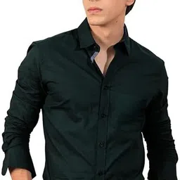 jagrutifashion Men Regular Fit Solid Spread Collar Formal Shirt-picture-21