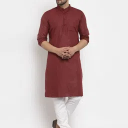 abh lifestyle Men Cotton Blend Kurta Pyjama Set image 3