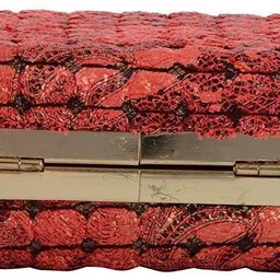 tooba handicraft Casual Red Clutch image 4