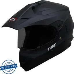 steelbird Off Road TURF Motocross Helmet in Matt Midnight Black with Extra Clear Visor Motorbike Helmet-picture-20