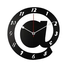 dekorstation Gabriel Engineered Wood Black Wall Clock image 3