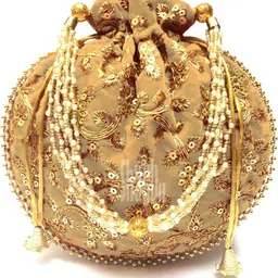 bollyqueen Women Gold Potli-picture-17