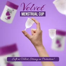 velvet Large Reusable Menstrual Cup image 2