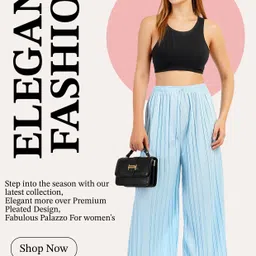 irha Pack of 3 Women Regular Fit Multicolor Viscose Rayon Trousers image 4