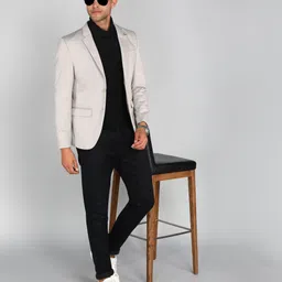 killer Men Solid Single Breasted Casual Blazer image 2