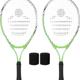 Drive-23 Lawn Tennis Racquet "6 to 8" Years Junior Size (23 Inches) ¾ Cover Multicolor Strung Tennis Racquet-image-15
