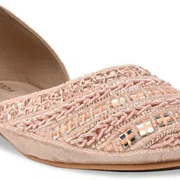 Rocia By Regal Rose Gold Women Mirror Work Mojaris Mojaris For Women image 4