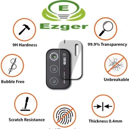 EZGER Back Camera Lens Glass Protector for LENS POCO M3 Pro 5G image 4