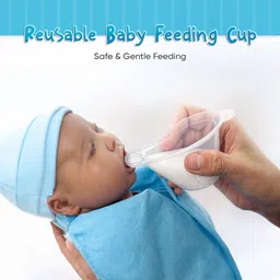 imafeed Boilable Reusable Baby Feeding Silicone Cup (Pack-3) - 45 ml. image 2