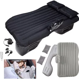 Inflatable Car Bed Mattress Sofa with Two Air Pillows, Air Pump & Repair Kit Relaxing Travel,Outdoor Camping Car Inflatable Bed-image-42