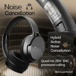 goboult Boost Hybrid ANC & ENC Mic, 65H Battery, 40mm Boosted Drivers, DSP Audio, 5.4v Bluetooth Headset image 5