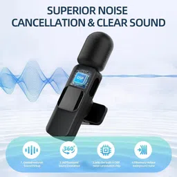 nand Wireless Bluetooth Collar Mic for Youtubers Ideal Microphone M21 Camera Microphone image 3