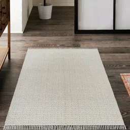 house of handmade Beige Cotton Area Rug-picture-23