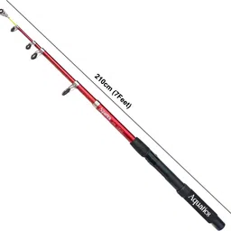 aquatics fishing king best quality 7ft/210cm spinning fishing rod A-FR-M-98046 Red, Silver, Multicolor Fishing Rod-picture-44