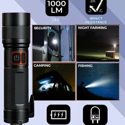 sagaft X126 Rechargeable LED Flashlight – High Power Torch for Outdoor & Camping Torch image 3