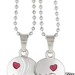 3six5 heart pendent Silver Silver Locket image 2