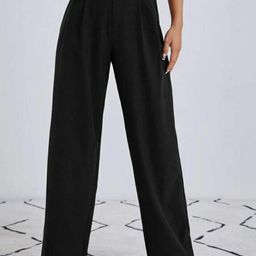 broadstar Women Loose Fit Black Lycra Blend Trousers-picture-11