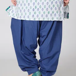 aurelia Cotton Blend Solid Patiala image 3