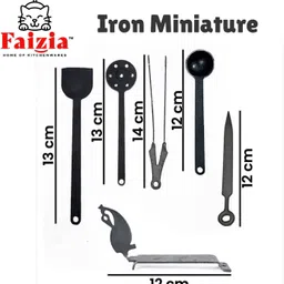 faizia Iron Miniature Kitchen Set For Kids Real Cooking image 3