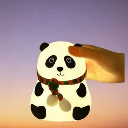 best boost Cute Panda Night Light, USB Rechargeable, 7-Colors Changing Light, Room Decor Night Lamp-picture-10