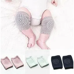 shishi 10 PAIR Elastic Cotton Soft Breathable Comfortable Knee Cap ElbowSHISHI Multicolor Baby Knee Pads image 3