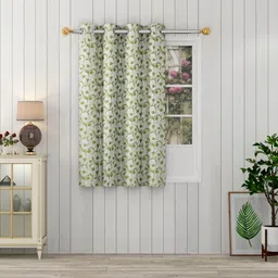 panipat textile hub 153 cm (5 ft) Window Jacquard Room Darkening Curtain Single Curtain-picture-11