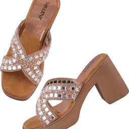 walksy enterprises Women Heels Sandal image 3