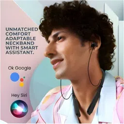 skm Comfortable Fit Gaming Neckband: 30 Hours of Uninterrupted Play_BU Bluetooth & Wired Headset image 2