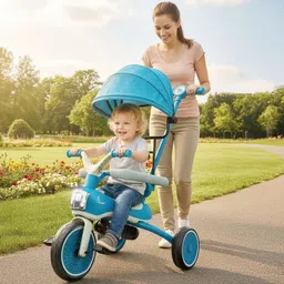 r for rabbit Tiny Toes Karizma Kids Cycle for 1.5 to 5 years with Rubber Wheel and Basket TCTTKBG01 Tricycle-picture-40