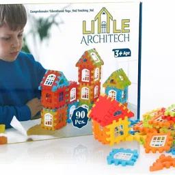 aditi toys Little Architect, DIY Building & Stacking House Blocks For Kids, BIS Approved image 5