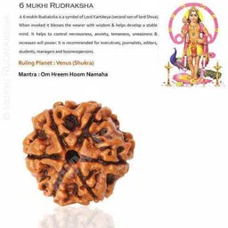 shivtantra me-6mukhi-rudraksh Agate Stone Pendant image 2