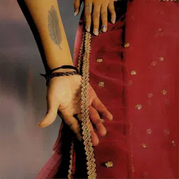 netboon Net Self Design Maroon Women Dupatta image 2