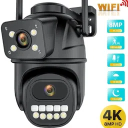 SROPX Dual Lens WiFi CCTV Camera | HD 360° PTZ View & 2-Way Audio Talk Security Camera-picture-38