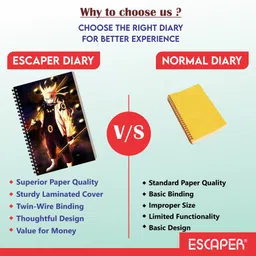 escaper Six Path Of Naruto Anime Cartoon Diary, Kids Dairy, Notepad for Men Boys A5 Diary Ruled 160 Pages image 5
