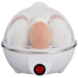 utility jet Electric Egg Boiler with 3 Boiling Mode & Overheat Protection (White) image 3