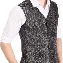 platinum studio Self Design Men Waistcoat image 4