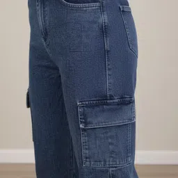 reputed Women Relaxed Fit High Rise Blue Jeans image 5