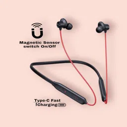 house of common Wireless Neckband, 58Hrs Playtime, Double EQ Mode, Fast Charging_DA Bluetooth & Wired Headset image 1