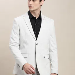 turtle Men Solid Single Breasted Casual Blazer-picture-21