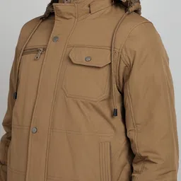 fort collins Men Solid Bomber Jacket image 5