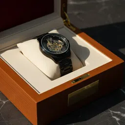 oldiva 40232 Analog Watch - For Men 01SK_Skeleton Watch Golden-picture-30