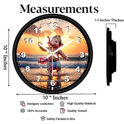 faswld Analog 25 cm X 25 cm Wall Clock image 4