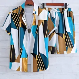 manamrut Shirt Regular Shorts Co-ords Set image 1