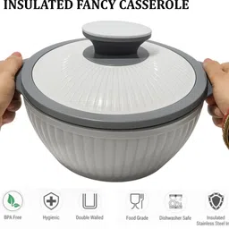 SAHU CassaPro Double-Walled Stainless Steel Inner Thermoware Casserole image 2